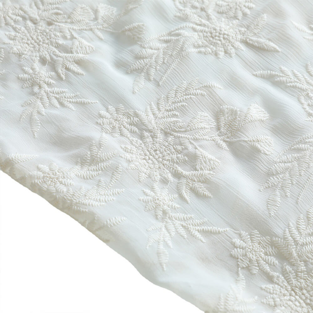 Embroidered Fabric Cotton Thread Home Textile Cotton for Women's Wear 6